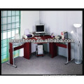 Modern Glass Corner Office Partitioned Desk